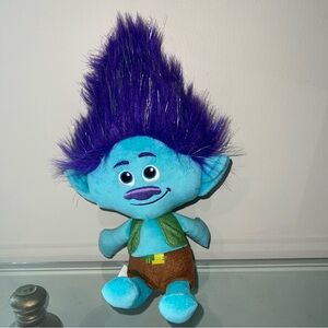 Dreamworks Trolls World Tour Branch 13” Plush Toy Doll Blue EUC